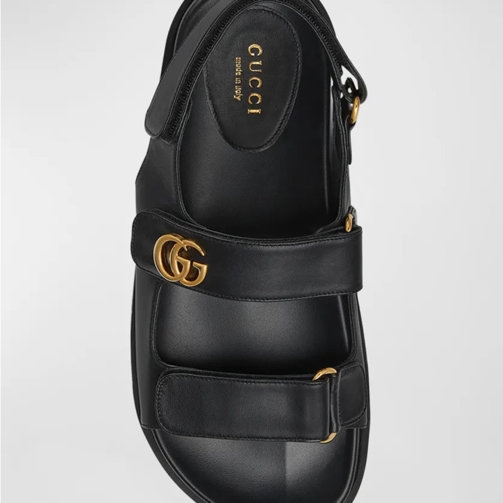 Gucci Double G Sandals in Nero Black - Picture 2 of 11